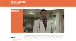 Desktop Screenshot of drchetanshahcardiologist.com