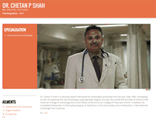Tablet Screenshot of drchetanshahcardiologist.com